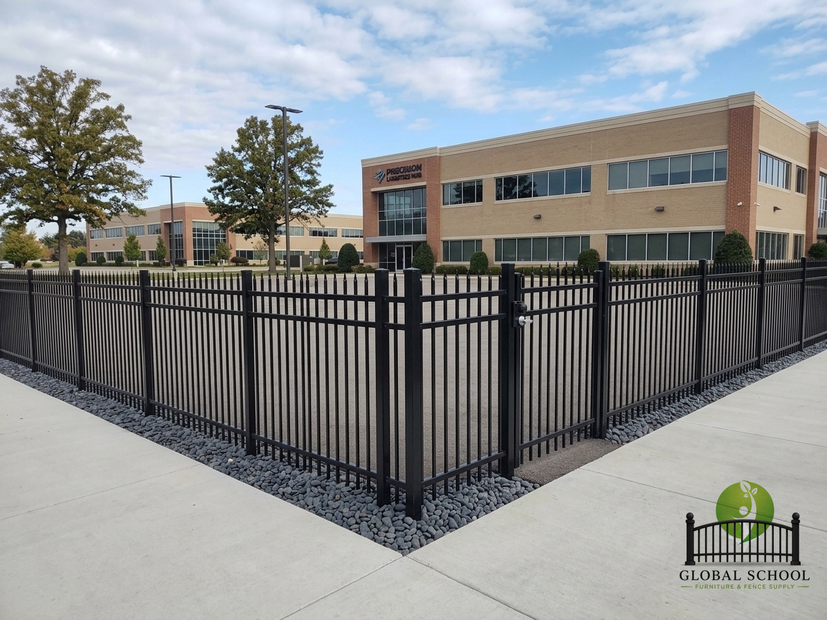 Commercial fencing project