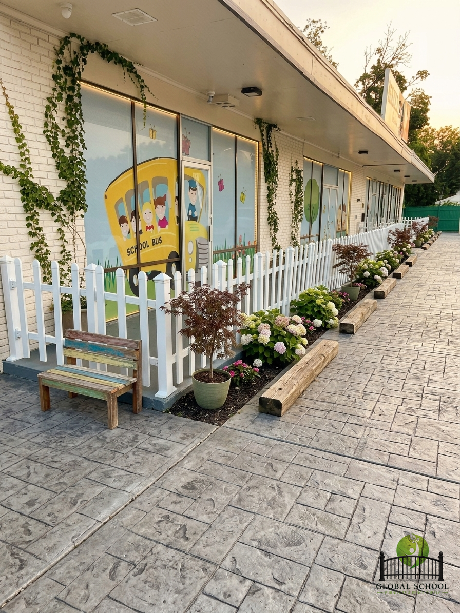Daycare fence installation