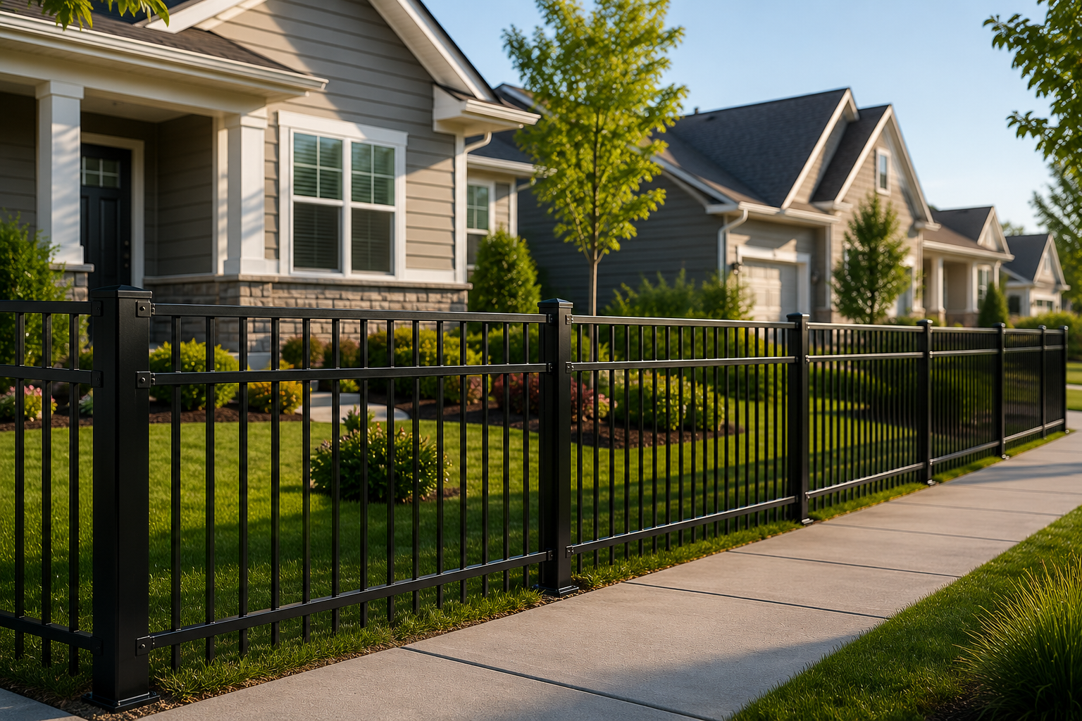 Residential aluminium fence