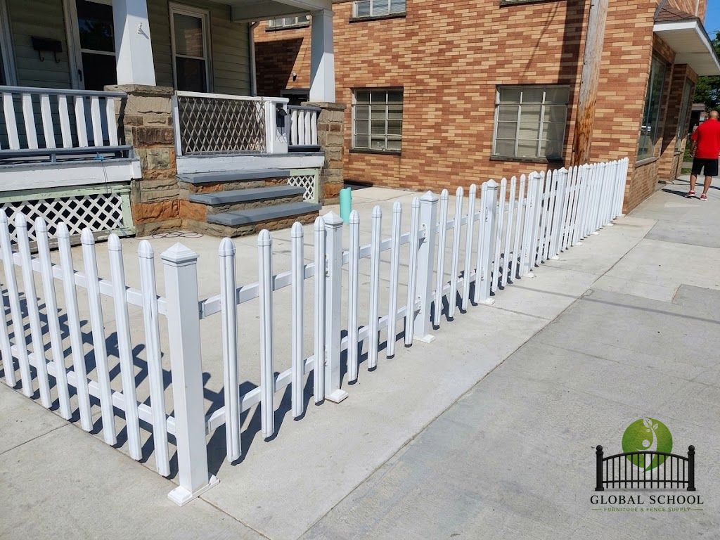 Vinyl fence installation