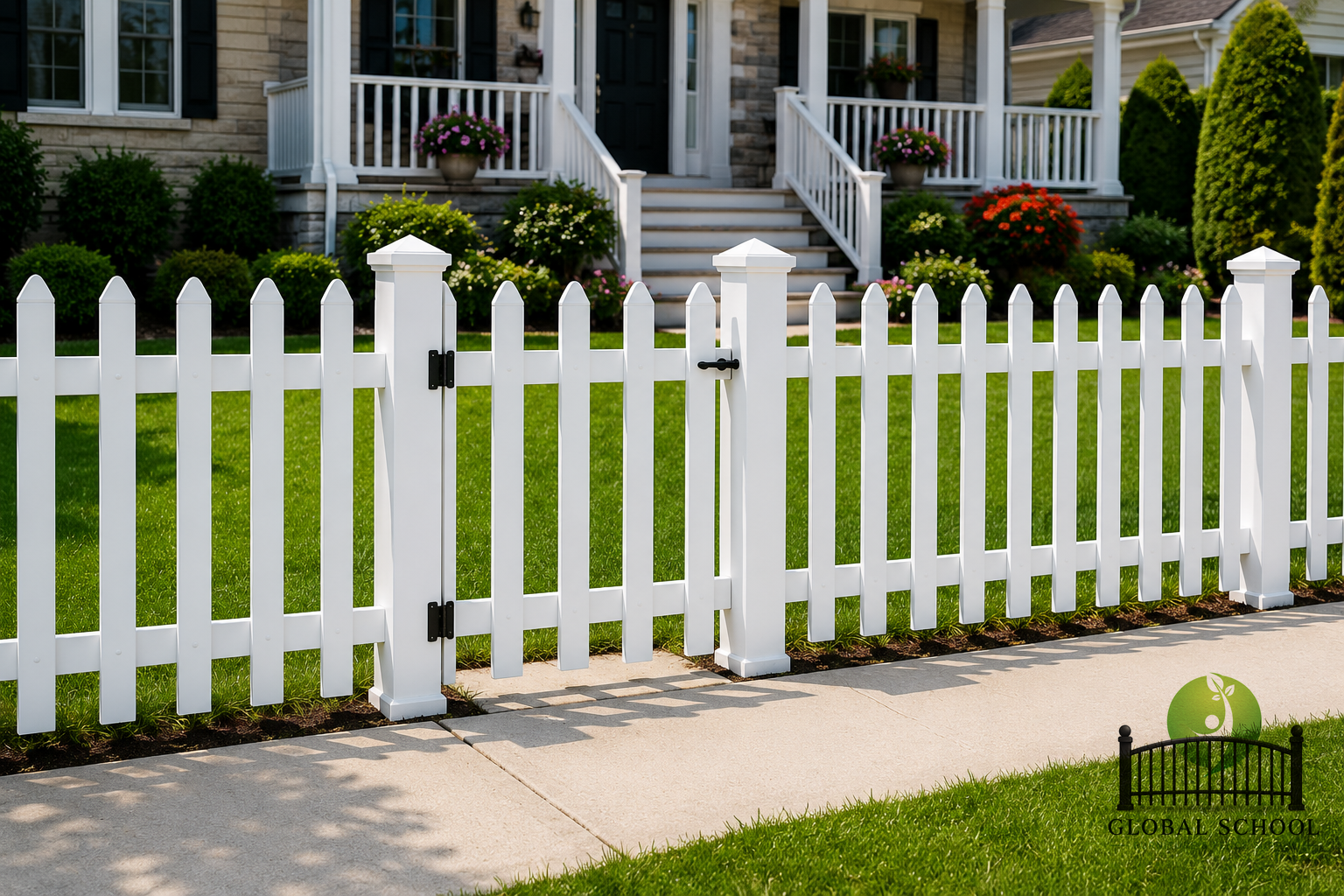Vinyl fence style 1