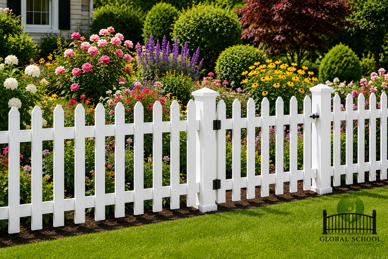 Vinyl fence style 3